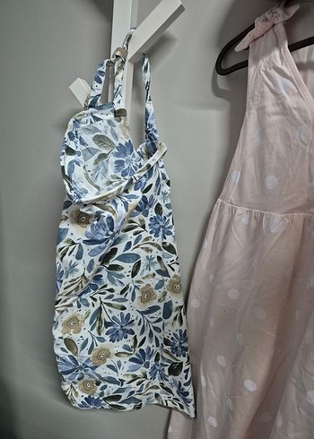 Bohem Gri Mavi Desenli Kadın Emzirme Önlüğü - Görsel 2