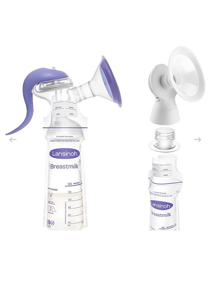 Lansinoh süt saklama poşeti 50li  - Görsel 2