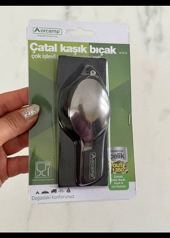 Orchestra Yeşil Saplı Çok İşlevli Çatal ve Kaşık Seti