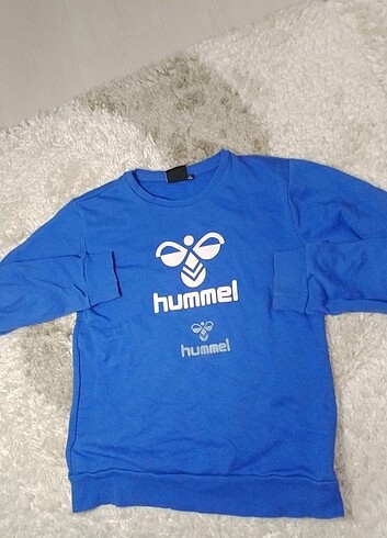 11-12 Yaş Beden mavi Renk Orijinal Hummel çocuk sweatshirt