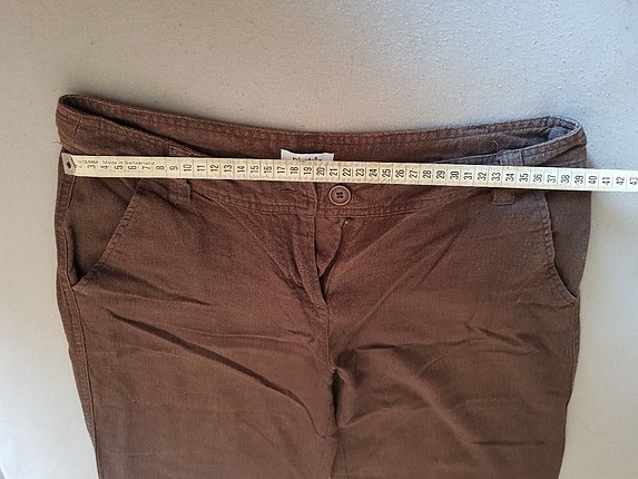 34 Beden kahverengi Renk Pantolon