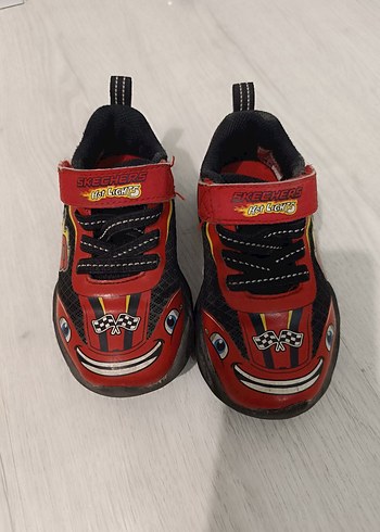 Skechers Skechers Kırmızı Desenli Erkek Bebek Spor Ayakkabı