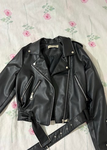 Siyah Deri Ceket - Görsel 3