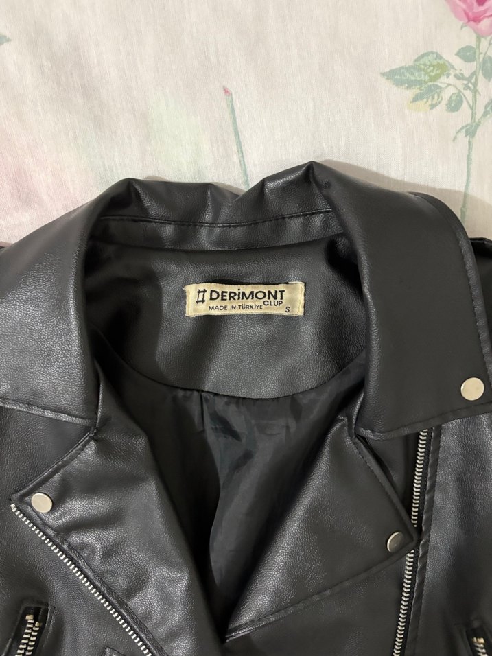 Siyah Deri Ceket - Görsel 4