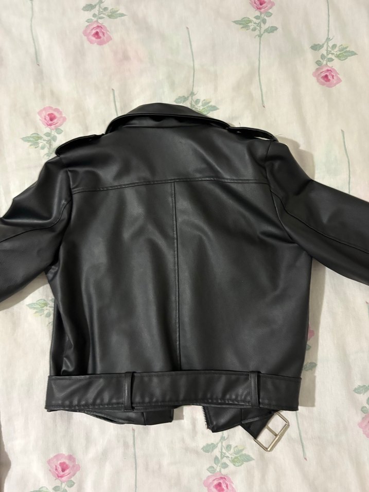 Siyah Deri Ceket - Görsel 5