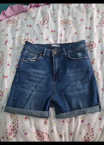 Kadın Mavi Denim Mini Şort