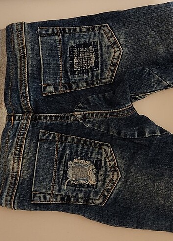 9-12 Ay Beden lacivert Renk 6-12 aylik iki adet kot pantalon