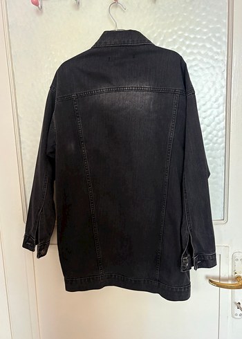 Diğer Siyah Kadın Denim Düğmeli Ceket