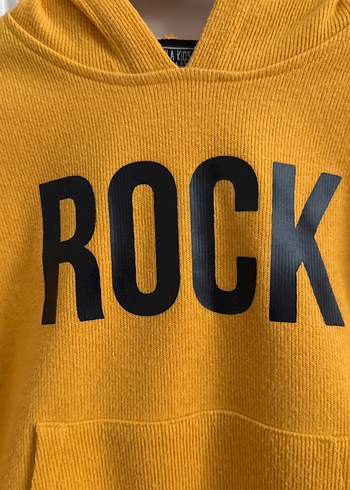 Sarı Rock Punk Baskılı Erkek Sweatshirt - Görsel 2