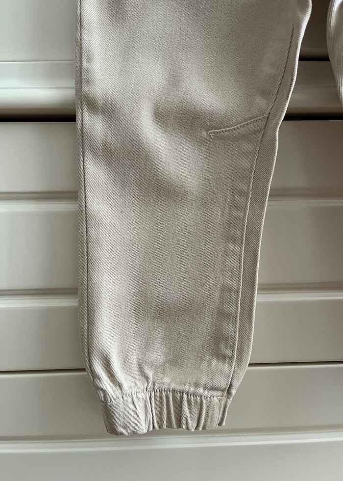 Krem beli lastikli kot - Görsel 2