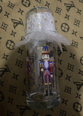 LCW HOME  Fındıkkıran Baskılı Cam Bardaklı Sürahi 720 Ml - Görsel 5