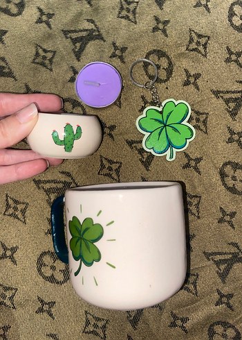 Yonca Set  Kupa anahtarlık mumluk - Görsel 2