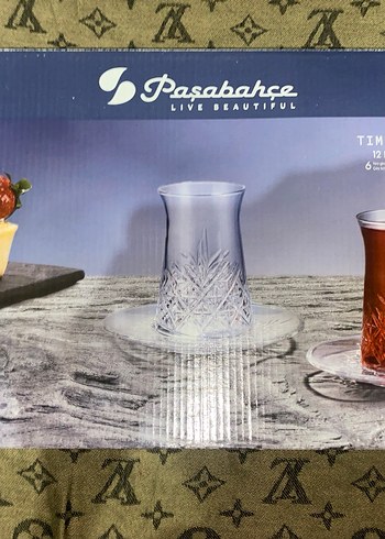 Paşabahçe 12 Parça Desenli Çay Seti - Görsel 3