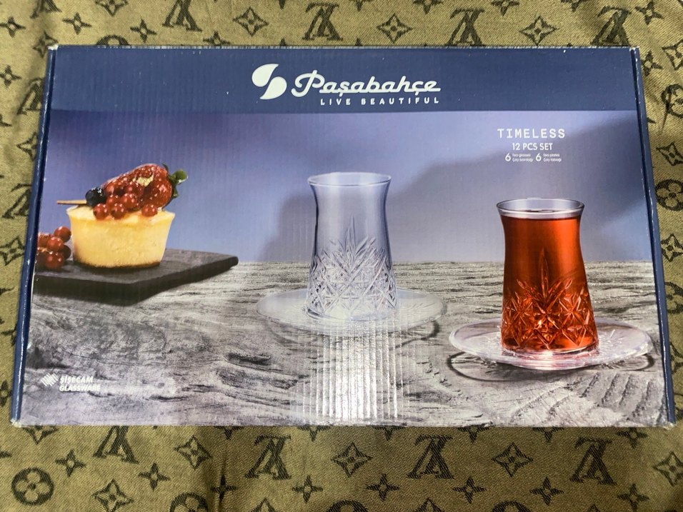 Paşabahçe 12 Parça Desenli Çay Seti - Görsel 3