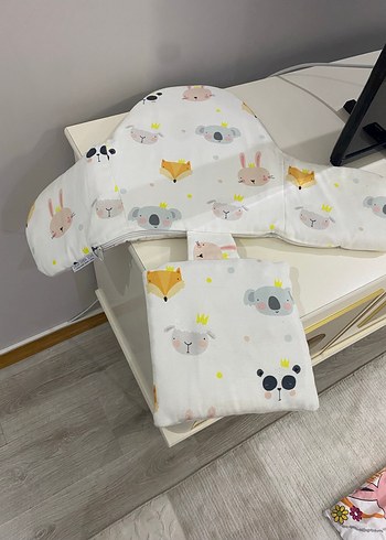 Pamuk Bebek Uyku Seti Pastel Desenli - Görsel 4