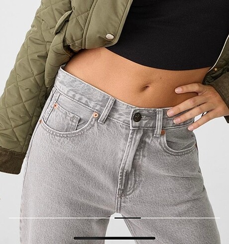 36 Beden gri Renk Stradivarius jean pantolon