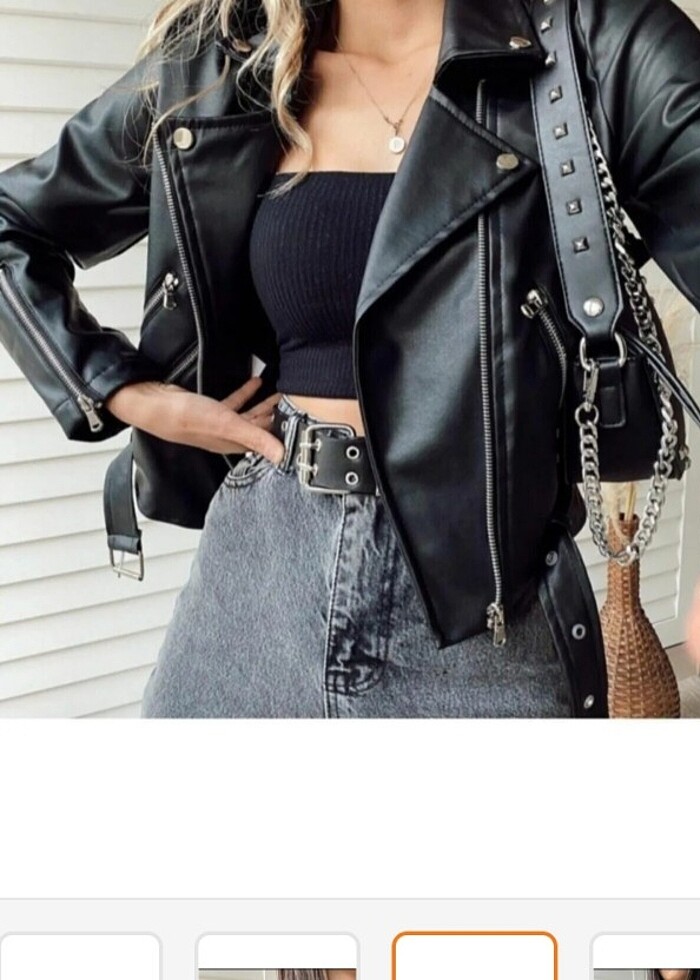 Deri ceket - Görsel 4