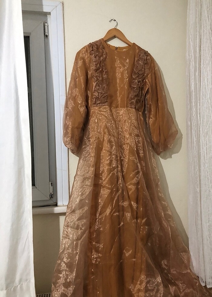 Abaya abiye tesettür elbise - Görsel 2