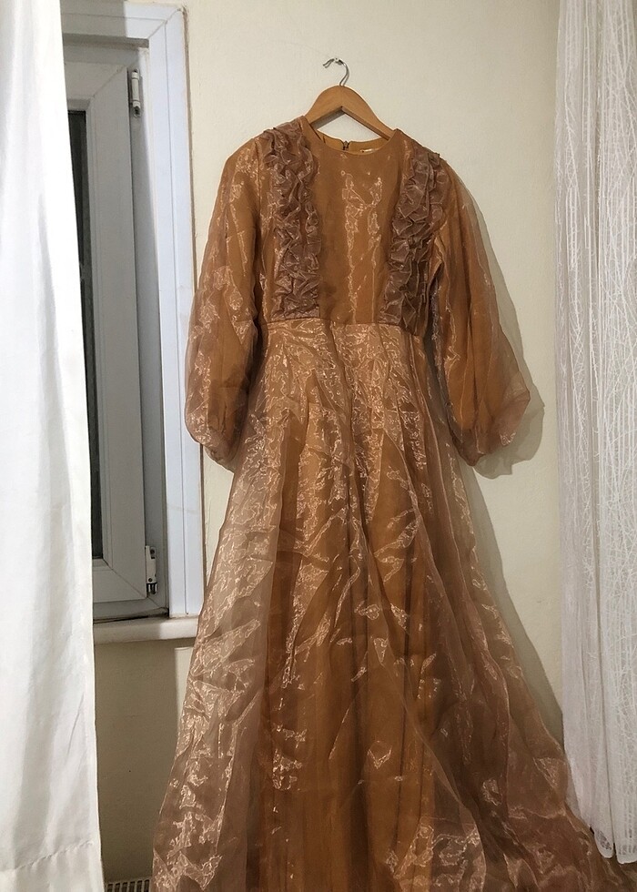 Abaya abiye tesettür elbise - Görsel 3