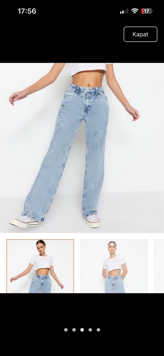 Wide Leg Jean - Görsel 3