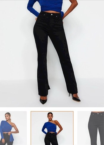 Siyah Kot Pantolon - Görsel 2