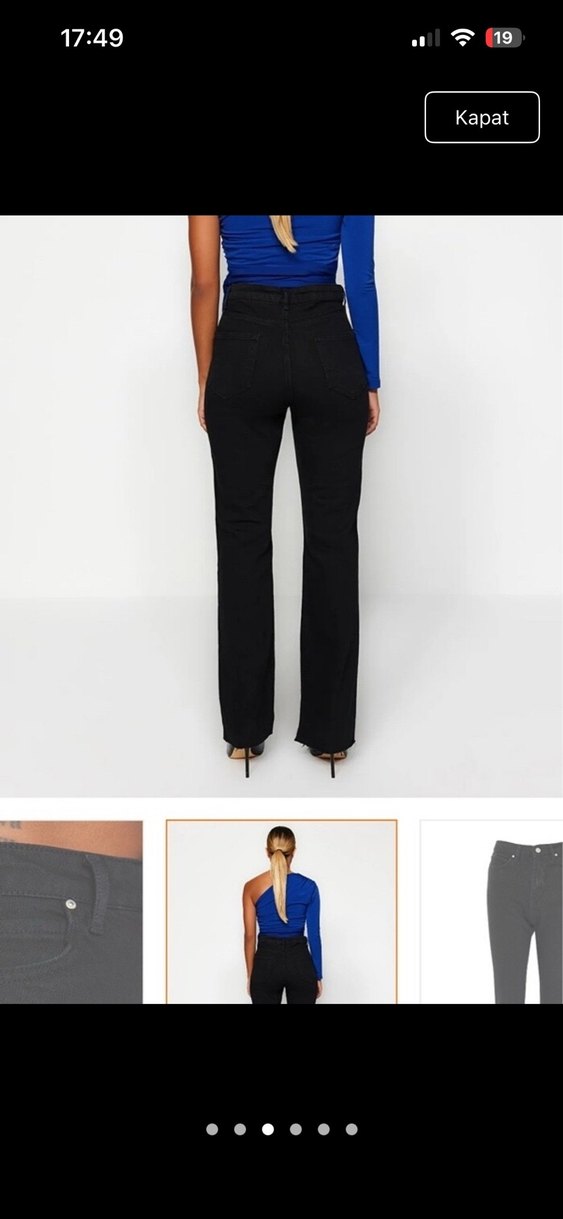 Siyah Kot Pantolon - Görsel 3