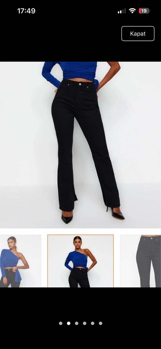 Siyah Kot Pantolon - Görsel 2