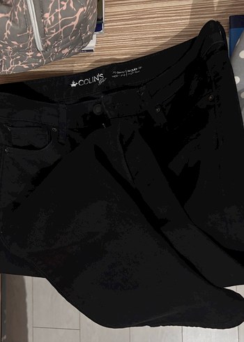 Colin's Siyah Bol Duz Kesim Jean Pantolon
