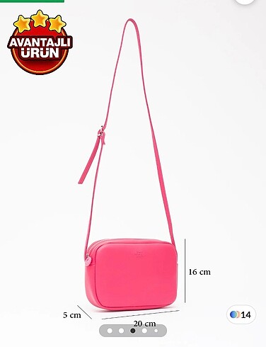 Pembe çanta