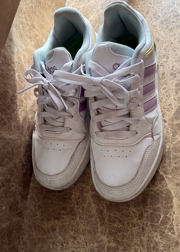 Adidas Beyaz Bağcıklı Kadın Spor Ayakkabı - Görsel 7