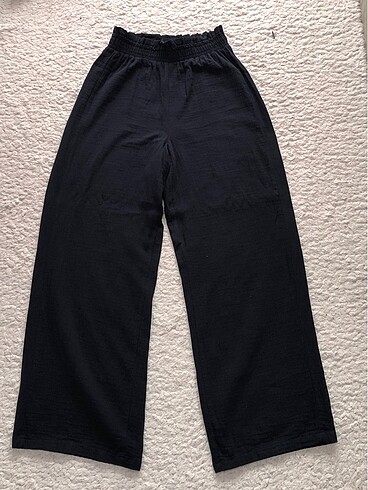 lacivert keten pantolon