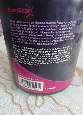 Micro bio pellets filtre bakteri tutucu