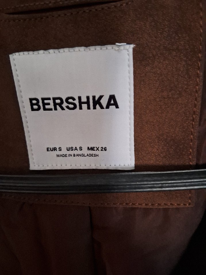 Kahverengi Kadın Süet Kemerli Ceket - Görsel 4