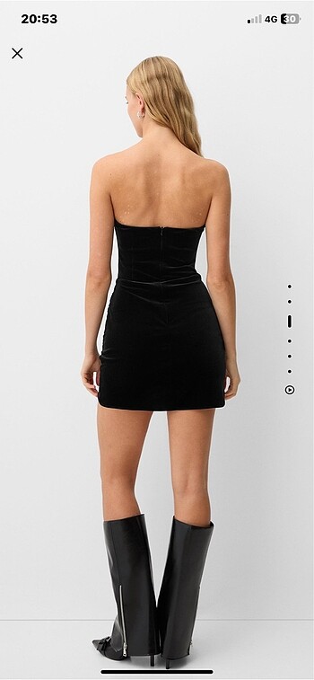 Bershka Kadife elbise