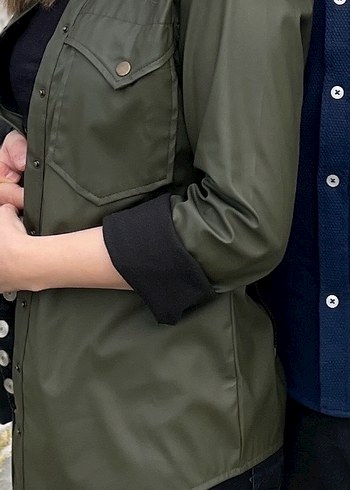 Deri Kadın Gömlek - Görsel 4