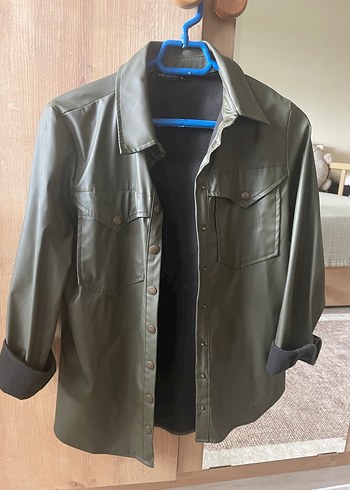 Deri Kadın Gömlek - Görsel 3