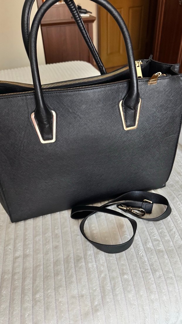 H&M Deri Kadın Kol Çantası - Görsel 3