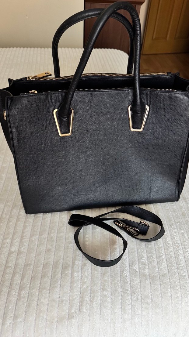 H&M Deri Kadın Kol Çantası - Görsel 2