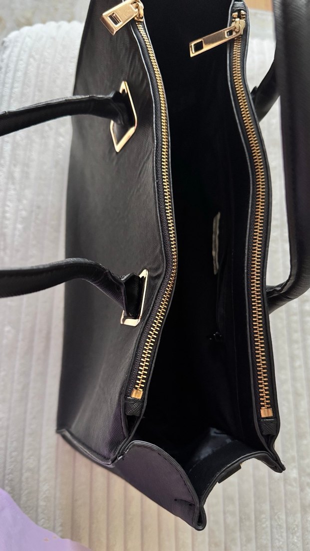 H&M Deri Kadın Kol Çantası - Görsel 4