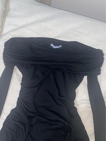 Bershka bershka siyah midi elbise