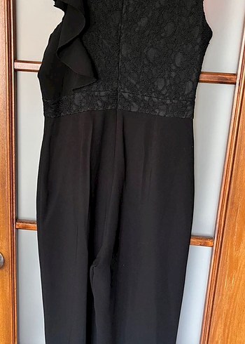 Passage Abiye Dantelli Siyah Goth Tulum - Görsel 2