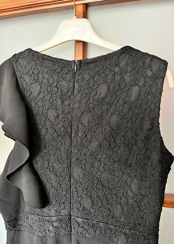 Passage Abiye Dantelli Siyah Goth Tulum - Görsel 4