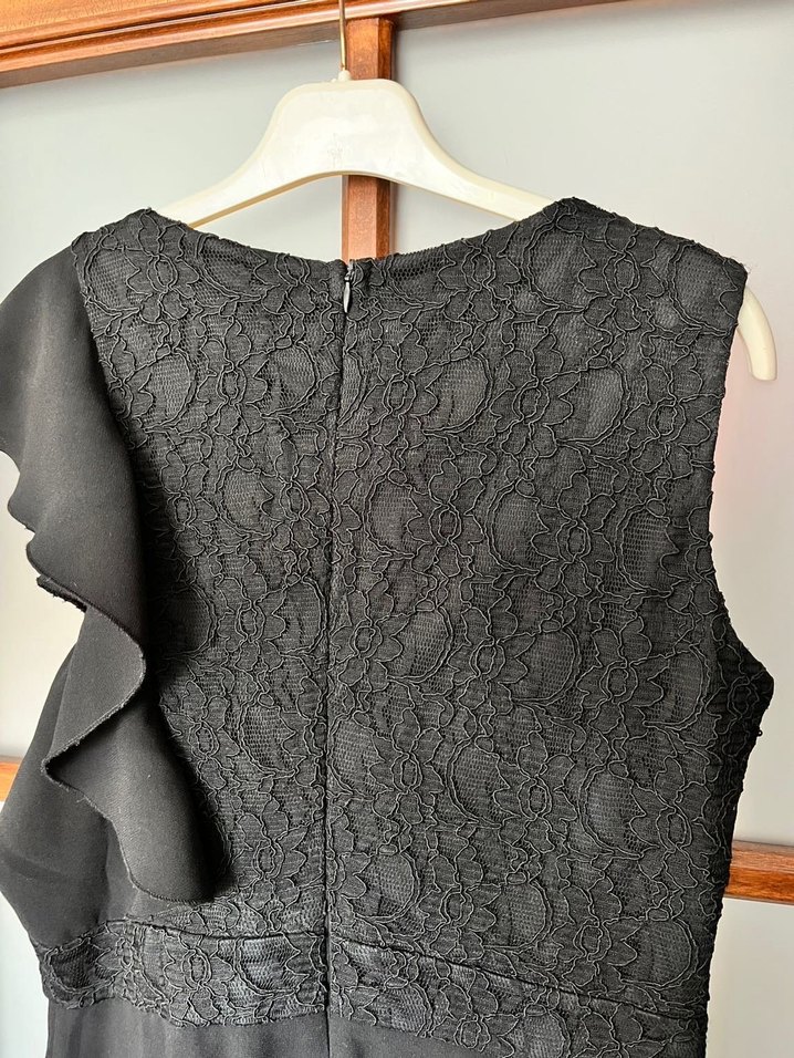 Passage Abiye Dantelli Siyah Goth Tulum - Görsel 4