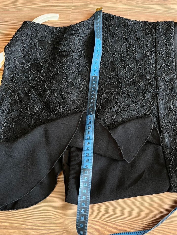 Passage Abiye Dantelli Siyah Goth Tulum - Görsel 5