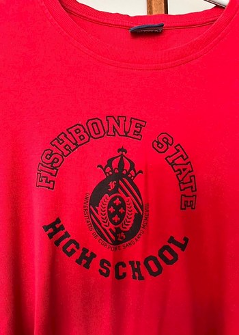 Kırmızı Baskılı Uzun Kollu Sweatshirt - Görsel 6