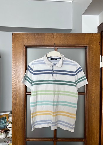 Pierre Cardin Cok Renkli Cizgili Polo Tisort