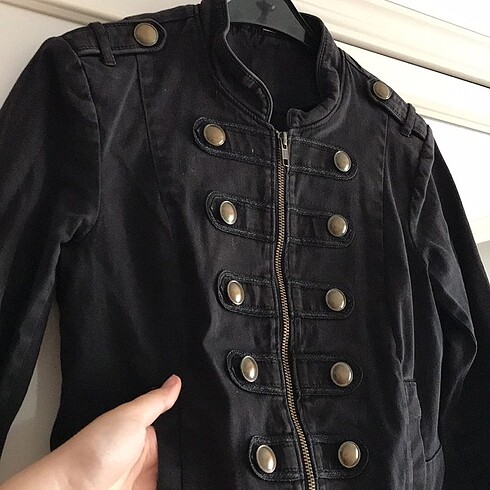 H&M H&M marka sıfır kadın fermuarlı ceket