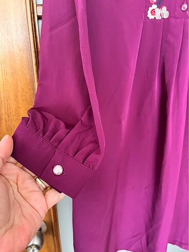 Armani Duha saten uzun tesettür tunik