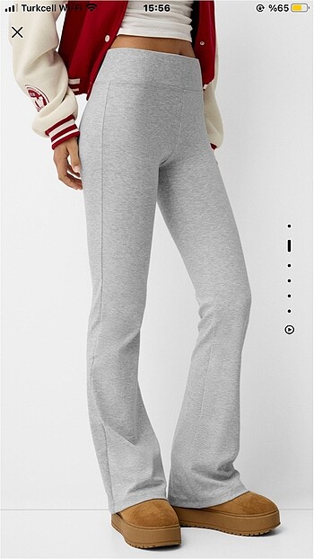 beli fitilli ispanyol paça pantolon