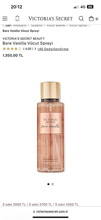 victoria secret bare vanilla